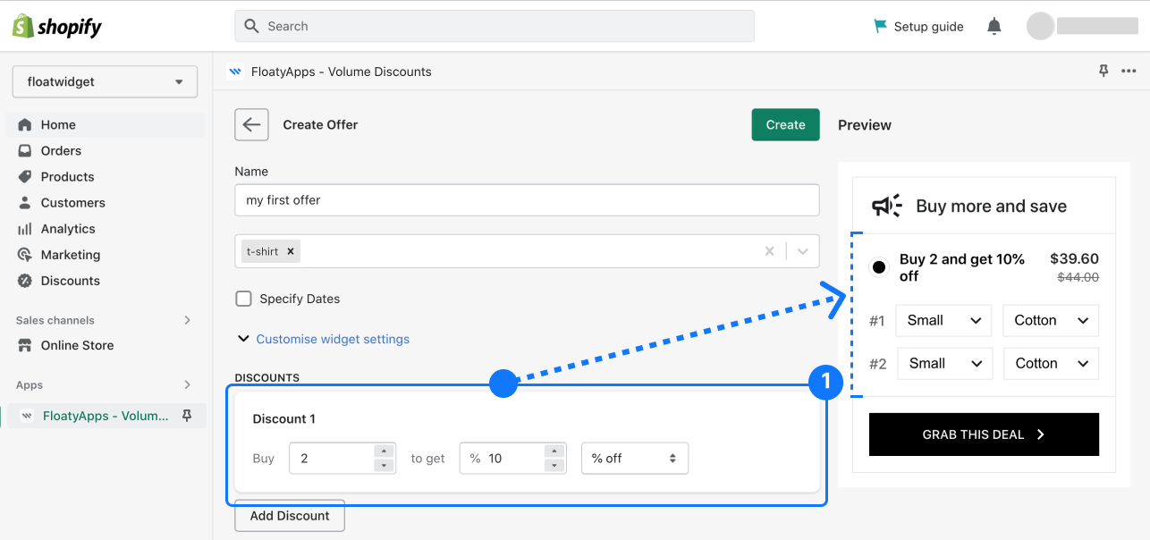 How to create your first offer - Step 3