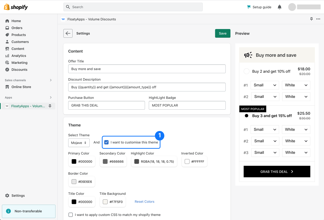 How to customize - Step 3